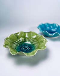 Souvenir: Ceramic Bowl with Wave Rim