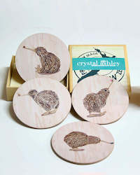 Coasters - Kiwi Set by Crystal Ashley