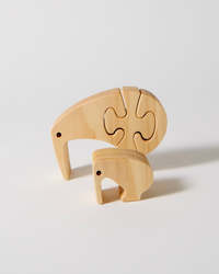 Kiwi & Chick and Sheep & Lamb Wooden Puzzles