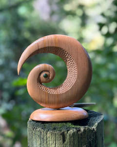 Koru Sculpture - Kauri