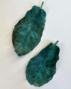 Copper Puka Leaves - Green Patina - 2XL