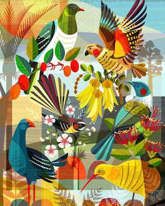 Greeting Card - NZ Flora and Fauna by Ellen Giggenbach