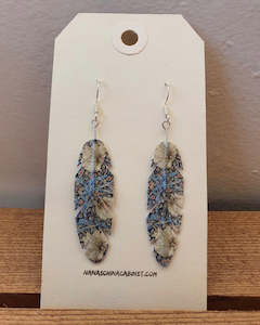 Origami Feather Earrings - Pimpernel