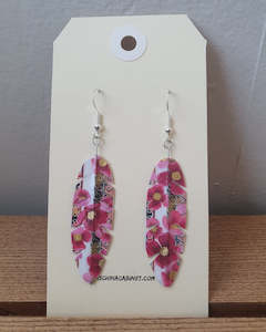 Origami Feather Earrings - Pasifika