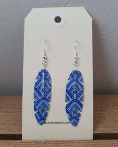 Origami Feather Earrings - Horizon