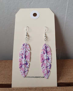 Origami Feather Earrings - Sakura Grove