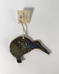 Wall Hanging Ceramic Kiwi Blue