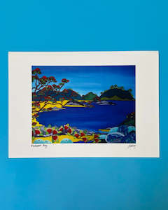 Souvenir: Art Print by Jo May - Matapouri Bay