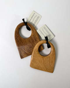 Souvenir: Small Wooden Chopper - Black Maire