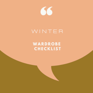 WINTER Capsule Checklist