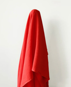 Deadstock: 100% Linen Special Vintage Candy Apple Red 165 gsm $27.50 pm