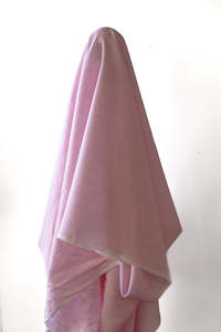 Deadstock: Pink & White Fine Pin Striped 100% Linen 140 gsm $25 pm