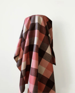 Doubled Sided Pink Check 100% Wool 150 cm w $55 pm