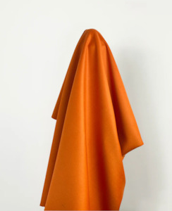 Fabrics textile: Double Sided Burnt Orange & Tobacco 100% Wool 150 cm w $52 pm