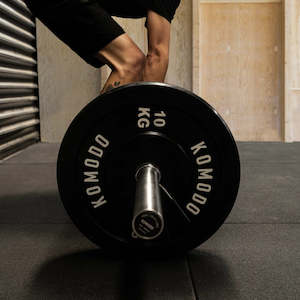 Gymnasium equipment: Black Rubber Bumper Plate V1