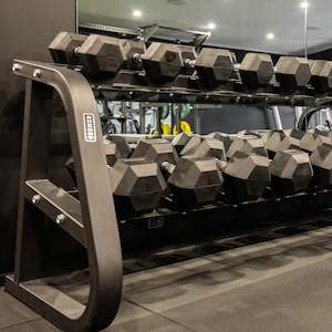 Gymnasium equipment: 2-Tier Dumbbell Rack