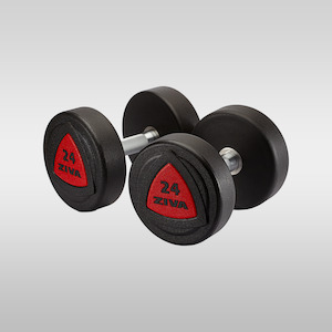 Gymnasium equipment: ZIVA Urethane Dumbbells