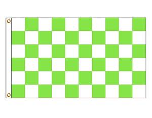 Chequered - Green & White