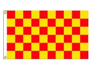 Chequered - Red & Yellow