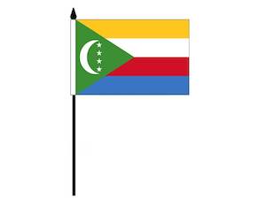 Nursery (flower, shrubs, ornamental trees): Comoros (Desk Flag)