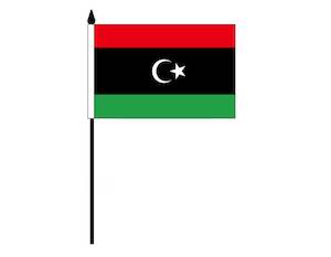 Nursery (flower, shrubs, ornamental trees): Libya (Desk Flag)