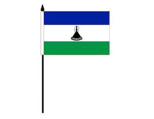 Nursery (flower, shrubs, ornamental trees): Lesotho (Desk Flag)