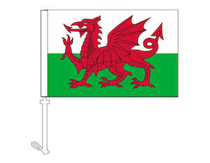 Nursery (flower, shrubs, ornamental trees): Wales - Car Flag