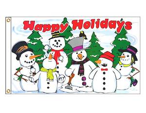 Nursery (flower, shrubs, ornamental trees): Christmas - Happy Holidays Snowmen