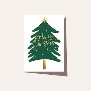 Flower: Elm Christmas Greeting Cards