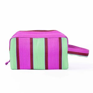 Parisian Cool - Recycled Plastic Toiletry Bag, Purple & Raspberry