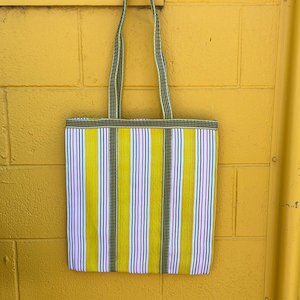 Parisian Cool -Tote Bag, Yellow Recycled Plastic