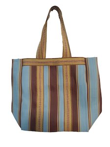 Parisian Cool - Recycled Plastic Beach Bag, Bordeaux