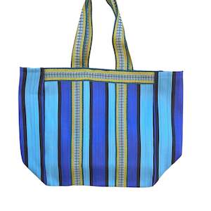 Parisian Cool - Beach Bag, Blue Recycled Plastic