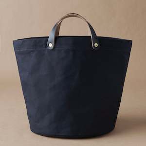 Francli - Half Tote Canvas Bag, Black