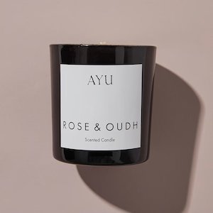 Rose & Oudh Candle by Ayu