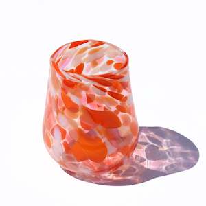 Matthew Hall - Hand Blown Glass Tumbler, Summer Sunset