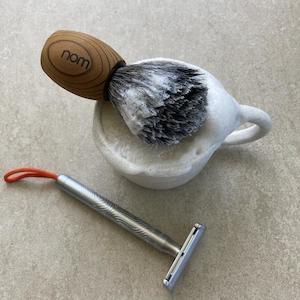 Aermeda Goats Milk Shaving Soap In Claybird Shaving Mug