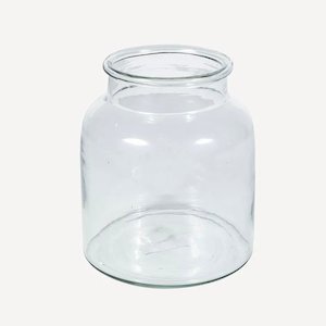 Wide Glass Vase