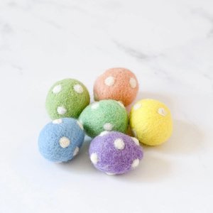 Tara Treasures - Mini Spotty Felt Egg