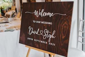 Wedding Signage: Rustic Wooden Wedding Signage