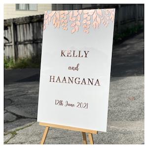 Acrylic Wedding Signage