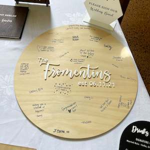 Guest Book Alternative - Newly Wed Signature Board