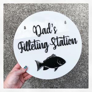 Filleting Station Sign