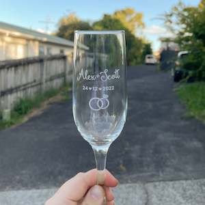 Customised Champagne Flute