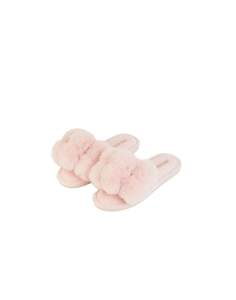 Pom Pom Slippers |  Pink Quartz