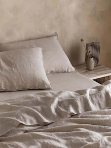 Linen - household: Organic French Linen Pillowcases | Oatmeal