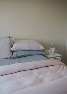 Linen - household: Soft Taupe Linen Pillowcases