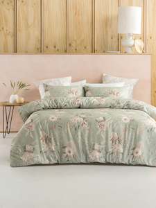 Linen - household: Nella Duvet Cover Set | Sage