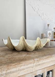 Linen - household: Resin Clam Shell | White