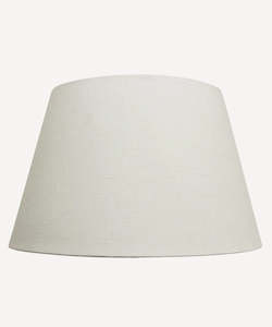 Linen - household: Tapered Drum Shade | White